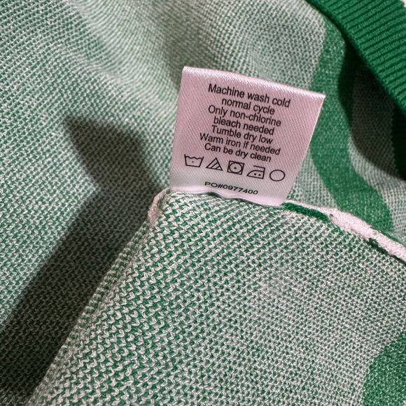 Show Me Your Mumu Zoe Zip Dress Green Stripe Knit REVOLVE $148 Size Small - Picture 10 of 11